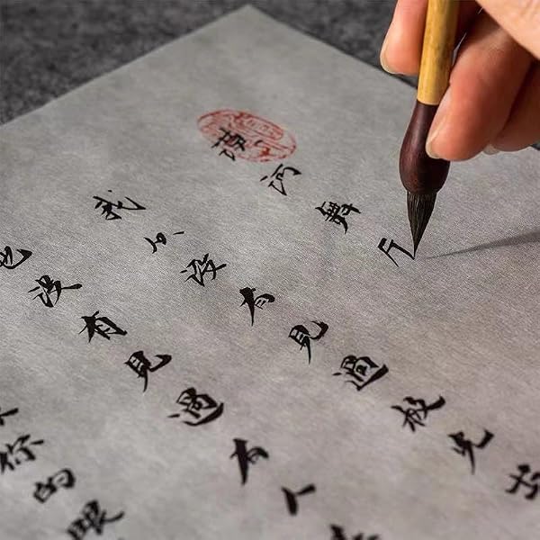 100 Sheets Luminous White Gampi Rice Paper, 13.8x16.5”, Handmade Translucent Cicada Wing Art Paper, Strong & Smooth Thin Fiber for Botanical Tracing, Calligraphy, Decoupage and Wedding Crafts by Diuhofart - Used condition - Image 5