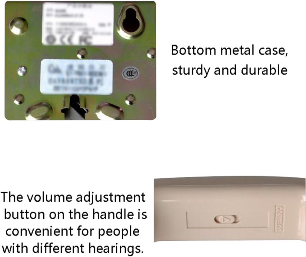 Wall Hanging Phone Antique Phone/Classic Retro Bathroom Phone/Metal Ringtone Phone Classic WD (Red b) (Red b)