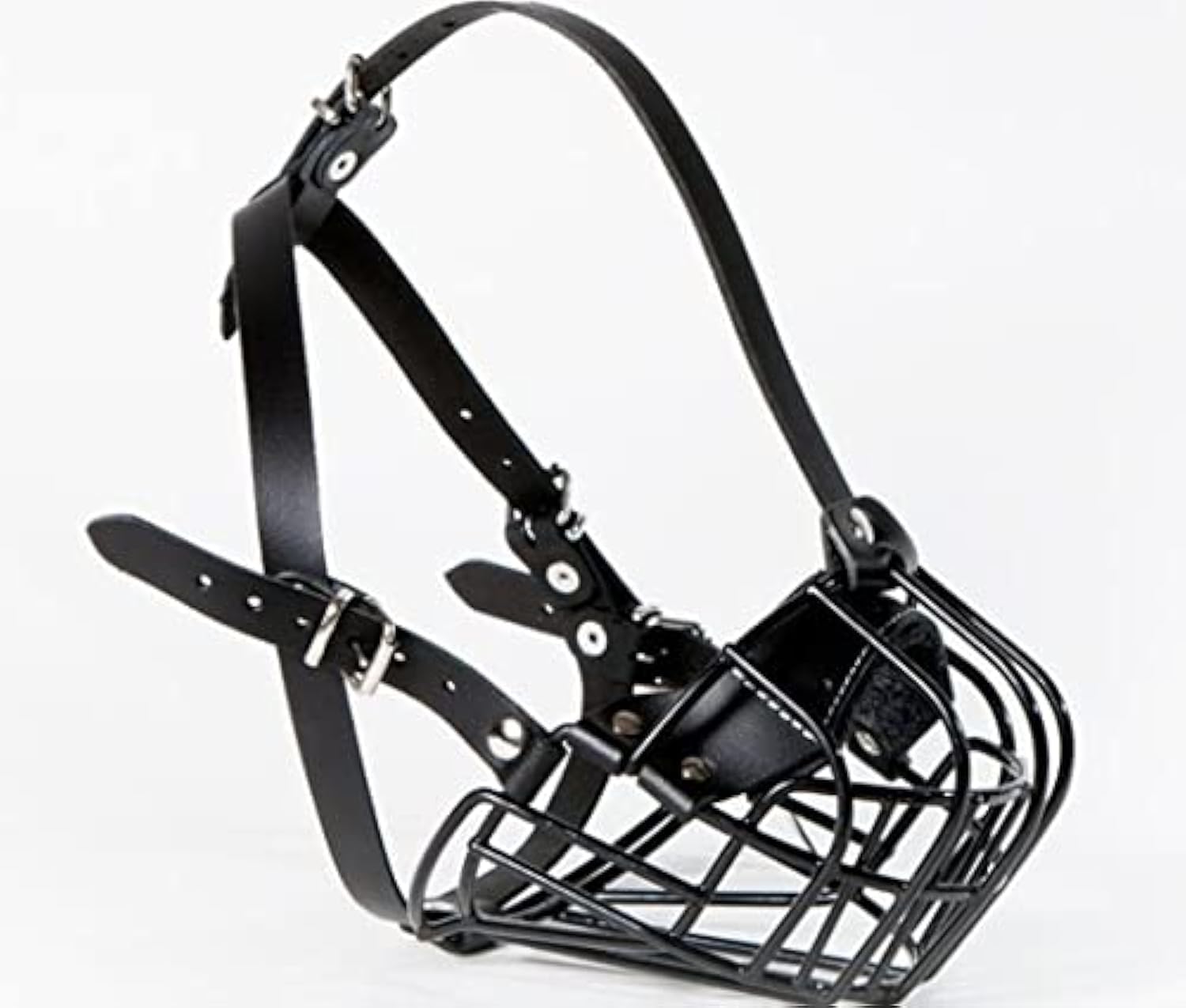 Strong Metal Wire Basket Dog Muzzle for American Bully — image 1