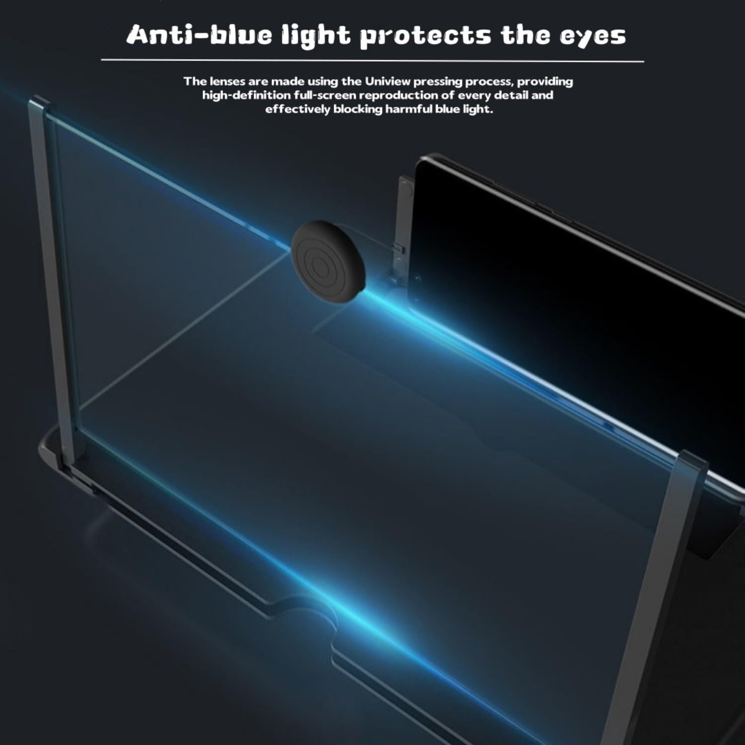Lupa para teléfono móvil 2026, proyector de lupa 3D Ultra-HD, ampliador de pantalla para teléfono celular, lupa plegable para teléfonos móviles compatible con todos los teléfonos 12025VC