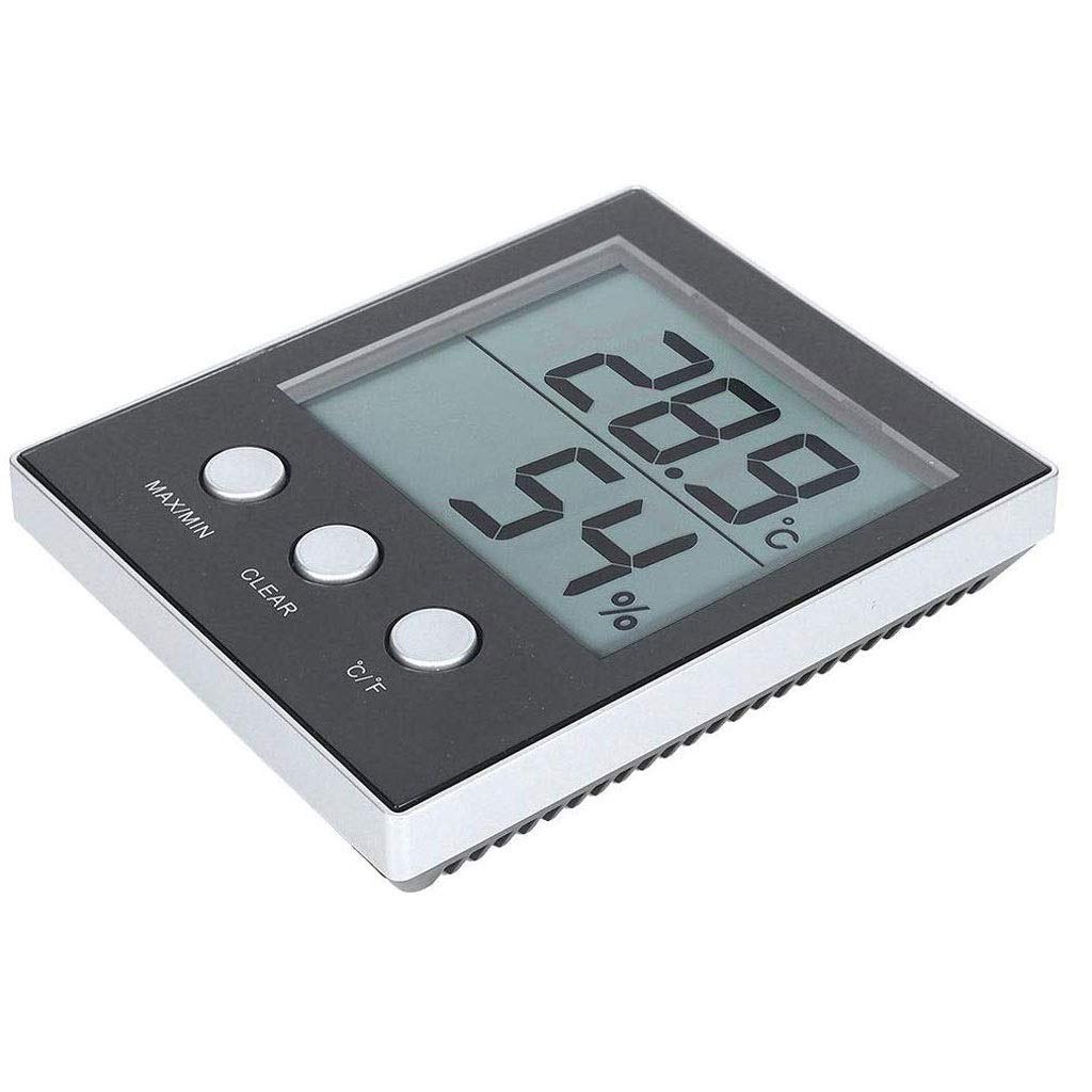 Cyfrowy higrometr, termometr, wilgotność względna i temperatura, miernik z wyświetlaczem LCD, przełącznik ℃ i ℉, do domu, biura, szklarni, magazynu