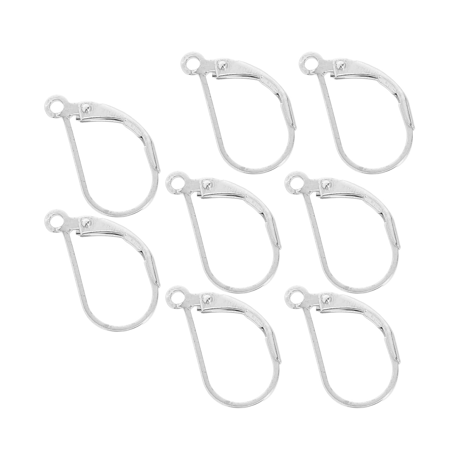 Pendientes de Plata en Forma de D para Mujer, 8 Piezas