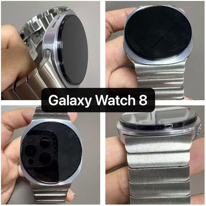 Correa de Acero Inoxidable KADES para Galaxy Watch 8 Classic 46mm miniatura 9