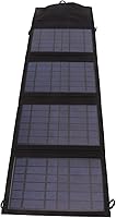 Vista 1 de 14W Foldable Solar Panel Charger Portable Solar Panel Kit, High Efficiency Polysilicon, Portable Environment-Friendly Solar Charger, Durable for