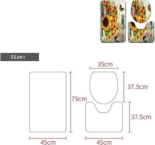 Miniatura 4 de Juego de cortinas de ducha de plumas de pavo real con alfombras para decoración de baño, cortinas de baño de plumas de lujo, juegos de baño azules y