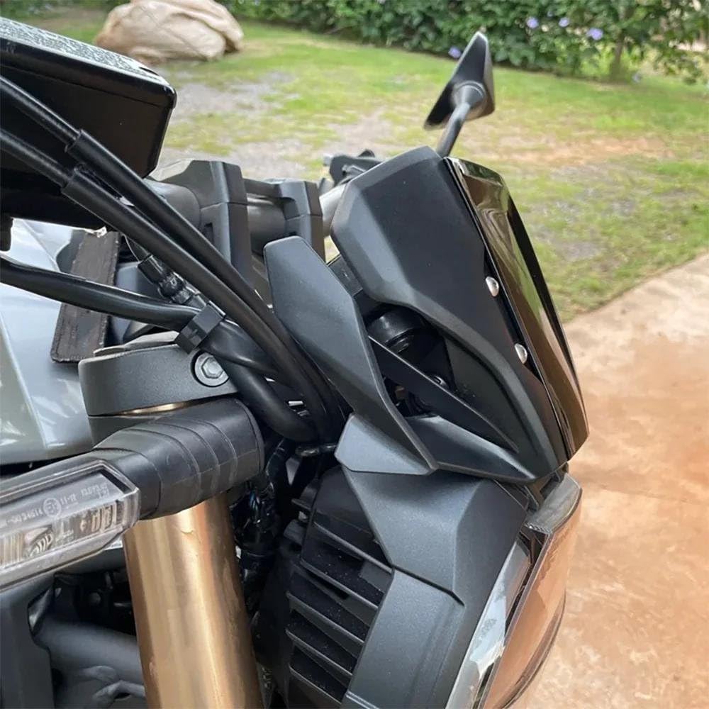 Copertura Deflettore Per Triumph Per Trident 660 2018-2024 Parabrezza Per Moto Deflettori Antivento Parabrezza Accessori Per Moto Deflettore(Bright black)