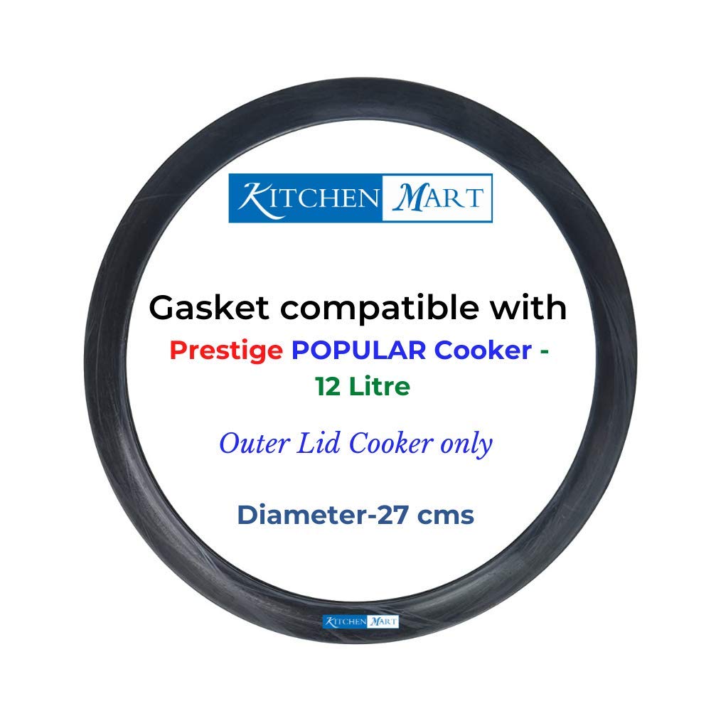 Kitchen Mart Gasket compatible with Prestige Popular Pressure cooker (12 Liters)