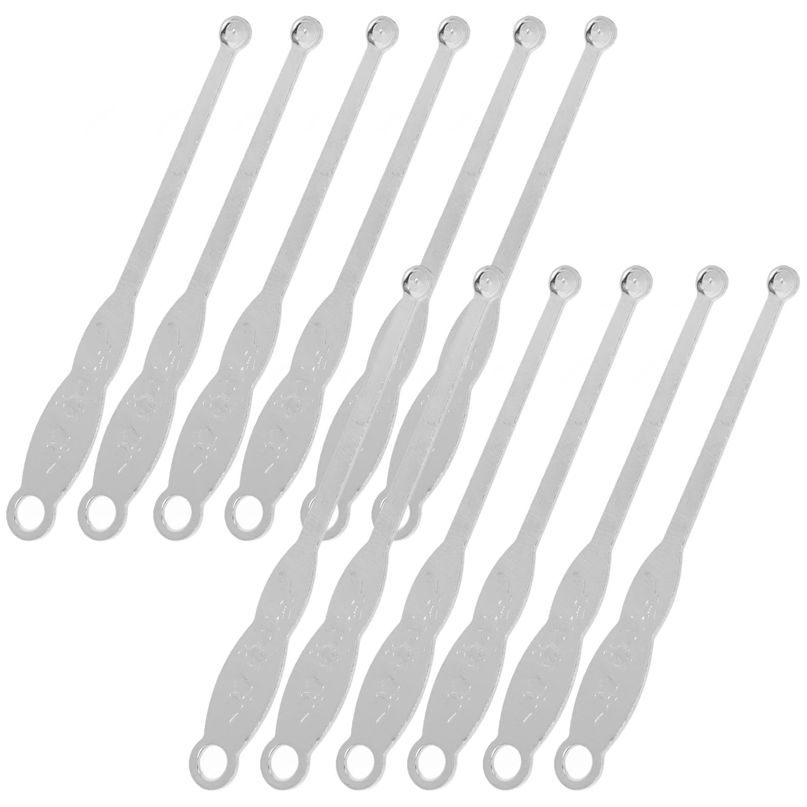 minkissy 100pcs Stainless Steel Ear Scoop Spoon Earwax Removal Pick Cleaner Tool Portable for Home Ear Care Wax