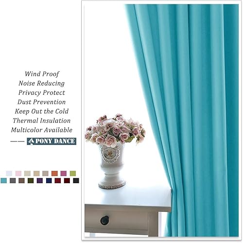 Vista 36 de PONY DANCE - Cortinas opacas con ojales, se venden como 2 piezas Blanco grisáceo