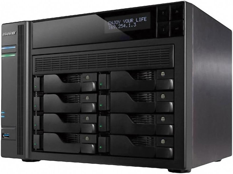 ASUSTOR AS7008T 8-Bay INTEL 3.5G Dual-Core High-Performance NAS