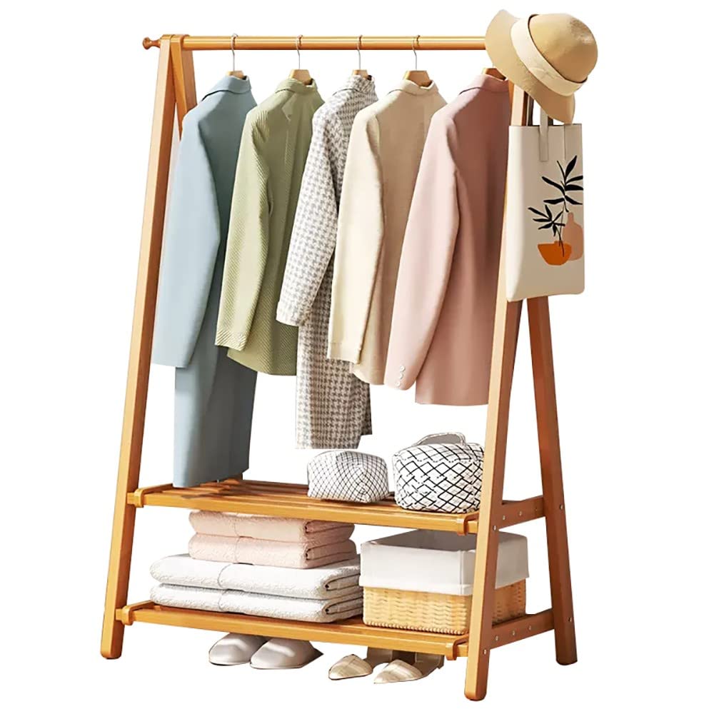Armoire à vêtements multifonction chic en bambou naturel pour un intérieur élégant