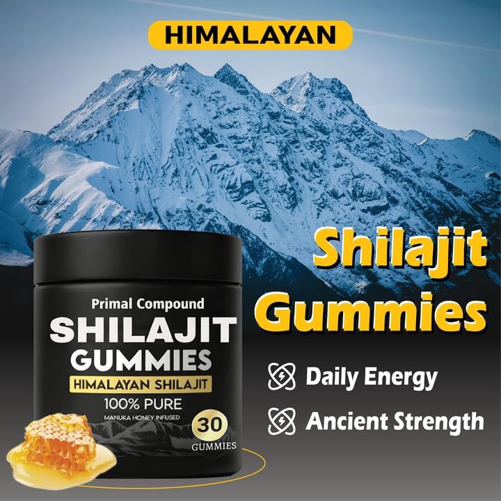 Miniatura 3 de Primal Compound Shilajit - Gomitas para hombres, apoyo energético, 30 gomitas