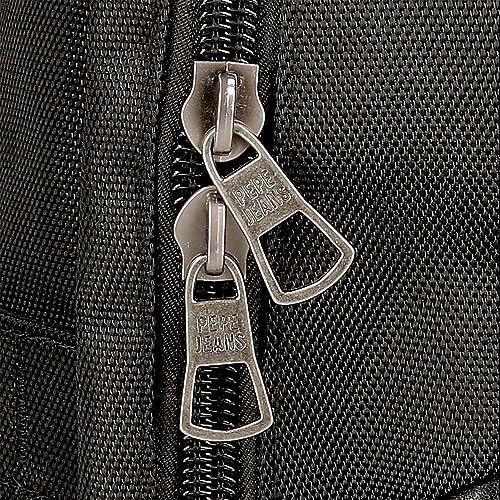 Pepe Jeans Horley - Borsa Messenger Da Uomo, Nero, Taglia Unica, Borsa A Tracolla A Due Scomparti - 6