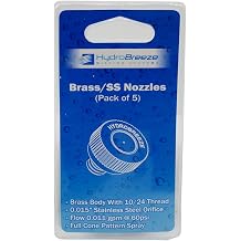 Mistcooling Nozzles - Pack of 5-10/24 Thread Size - 0.015" Orifice Size - 40 to 100 PSI