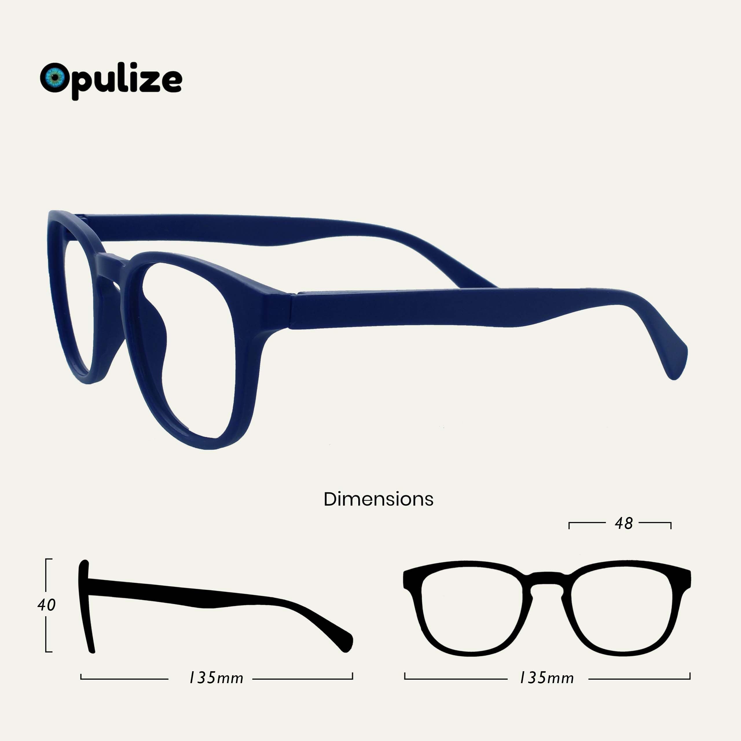 Image secondaire de Opulize Pop Pack 3 Rétro Rond Lisse Bleu Mat Rose Pourpre Hommes Femmes Lunettes De Lecture Charnières Ressort RRR2-345 +3,50
