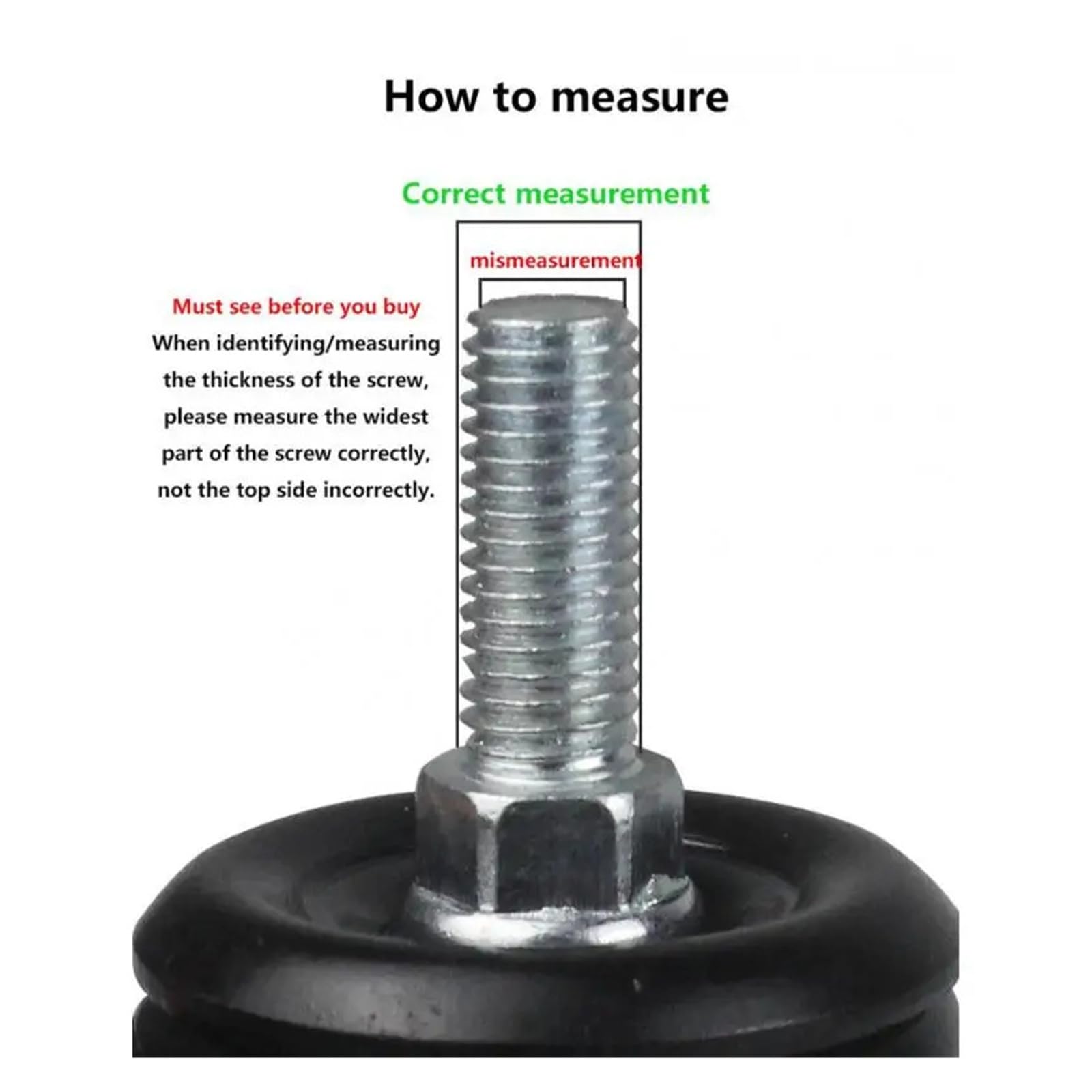 Rueda giratoria de 4 piezas con tornillo de doble rodamiento rueda universal | M8/M10/M12 1,5 pulgadas 60 poliuretano de freno extendido(M8-Brake-Universal)