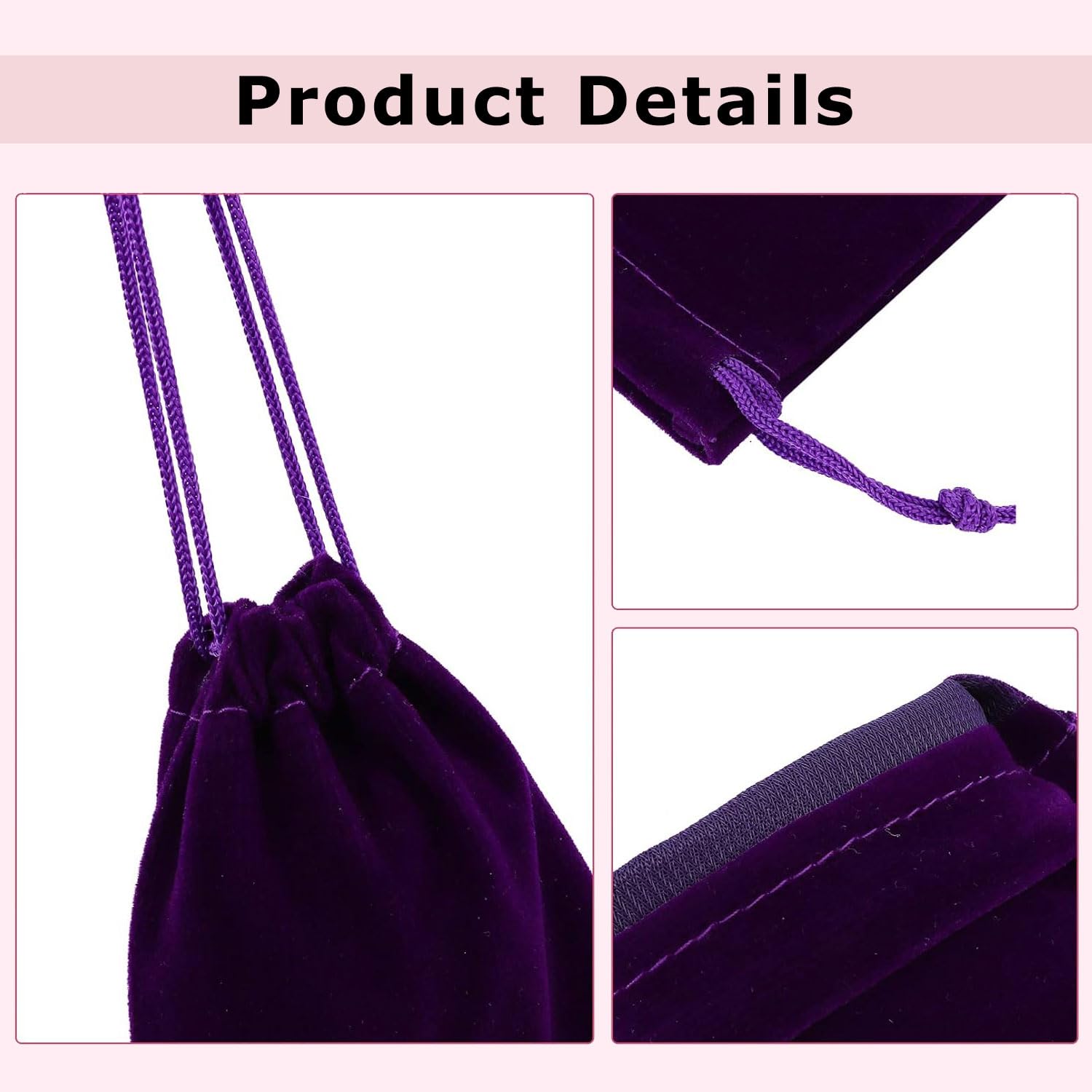 9 Sacchetti In Velluto Con Coulisse | 20x25 Cm | Multicolore | Per Bomboniere, Gioielli, Regali - Foto 8