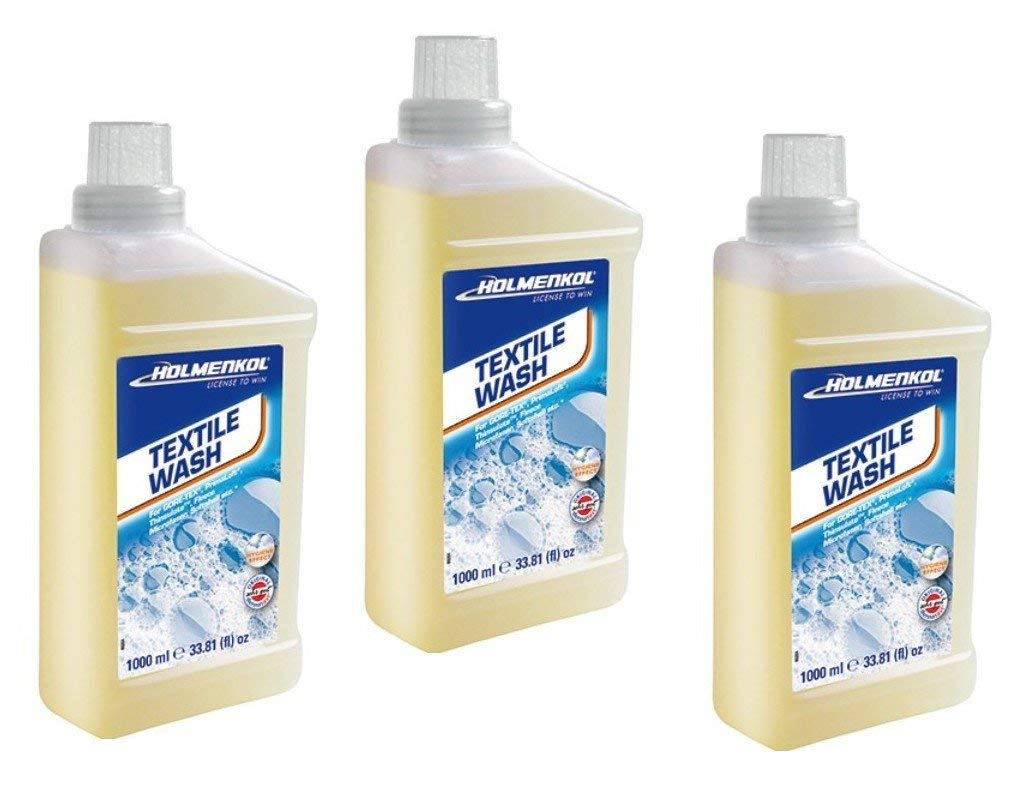 Holmenkol 1 – 2 DE 3 Textil Wash 1000 ML Lavandería Softshell Microfibra Chaqueta Pantalones