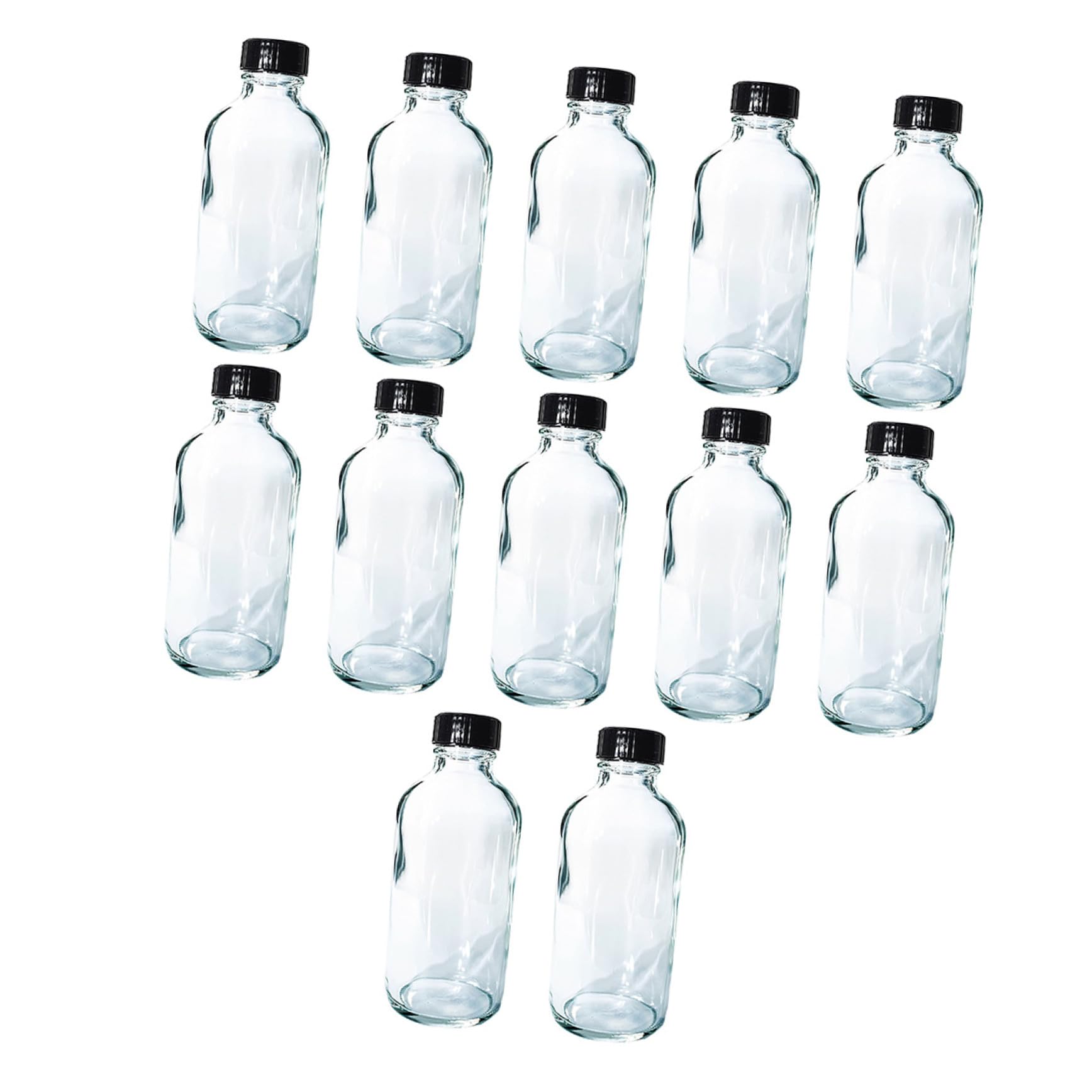 Flacone Reagente in Vetro 120ml a Bocca Piccola, 12 Pezzi