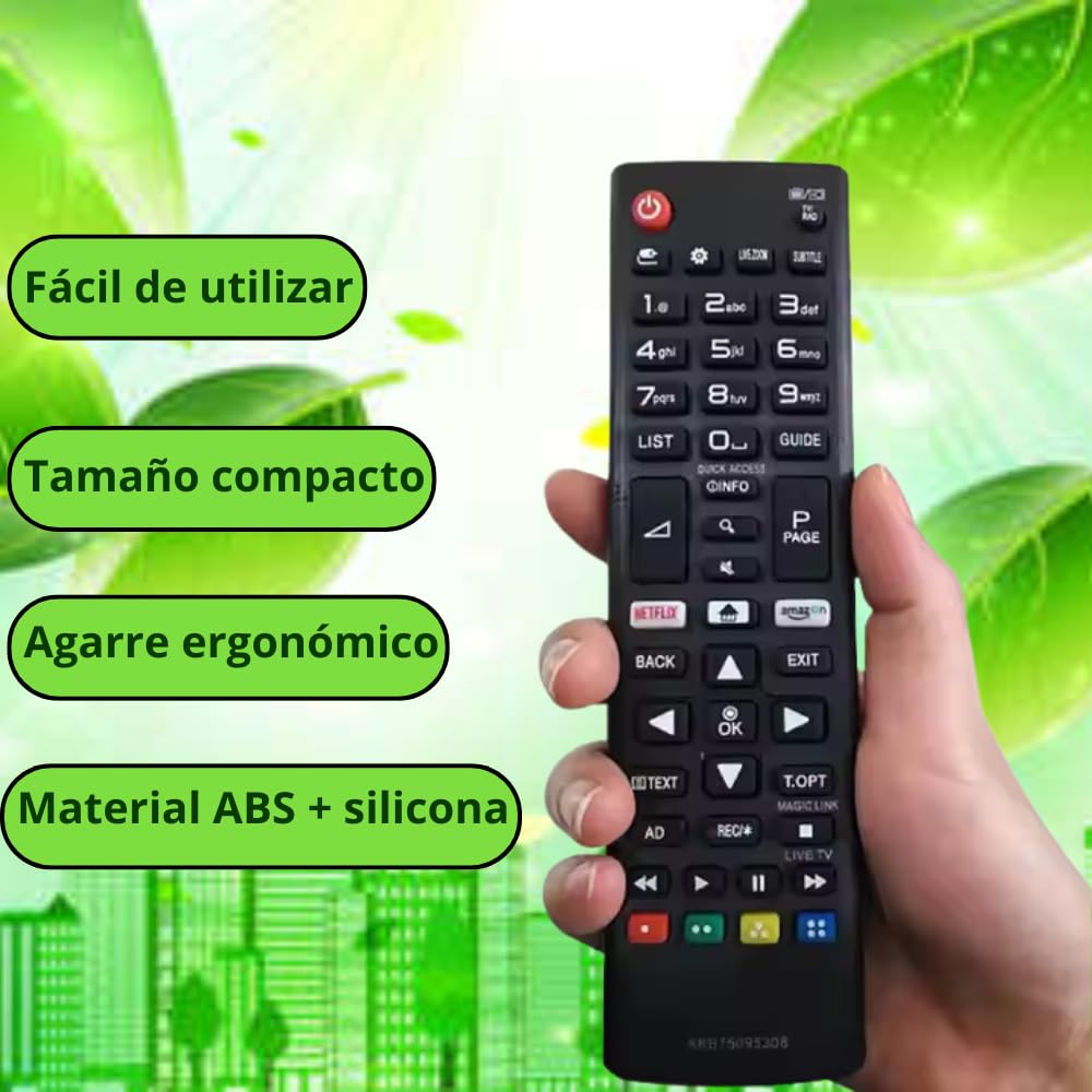 Mando Universal TV LG AKB75095308 - Reemplazo Mando LG Smart TV con identicas Funciones — view 7