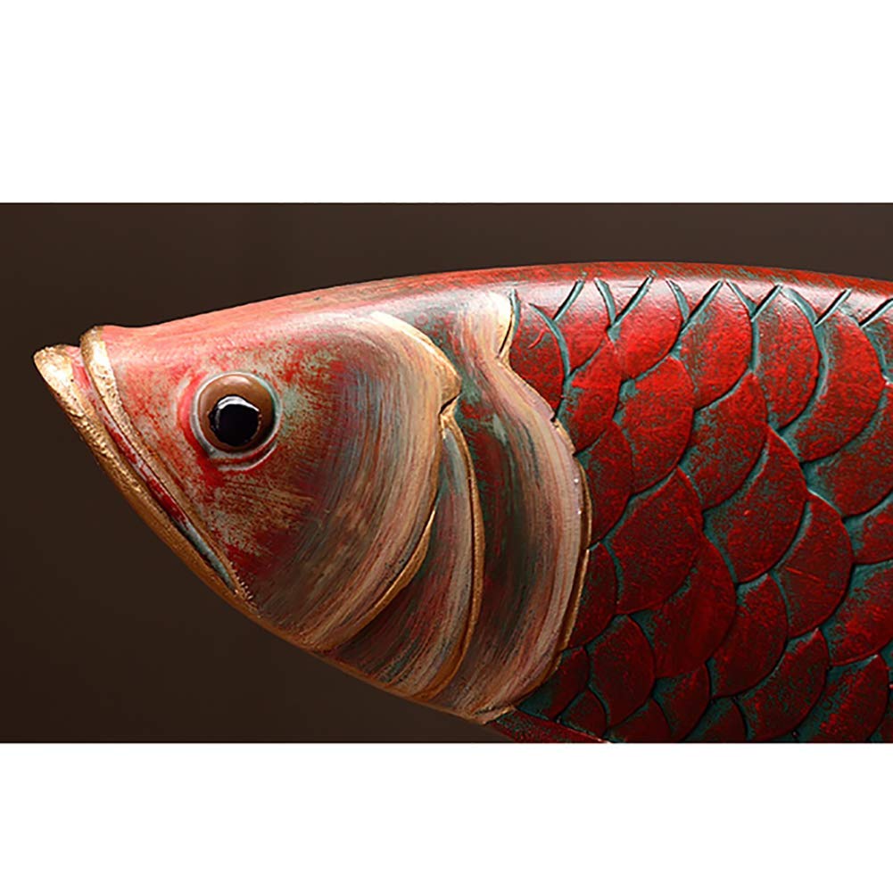 木製 鮮やかな魚の彫刻 アジア·アロワナ 木製 鮮やかな魚の彫刻 アジア·アロワナ Amazon.co.jp