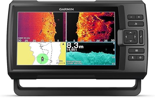 Garmin Striker Vivid 9sv, Easy-to-Use 5-inch Color Fishfinder and Sonar Transducer, Vivid Scanning Sonar Color Palettes, 9 inch (010-02554-00)