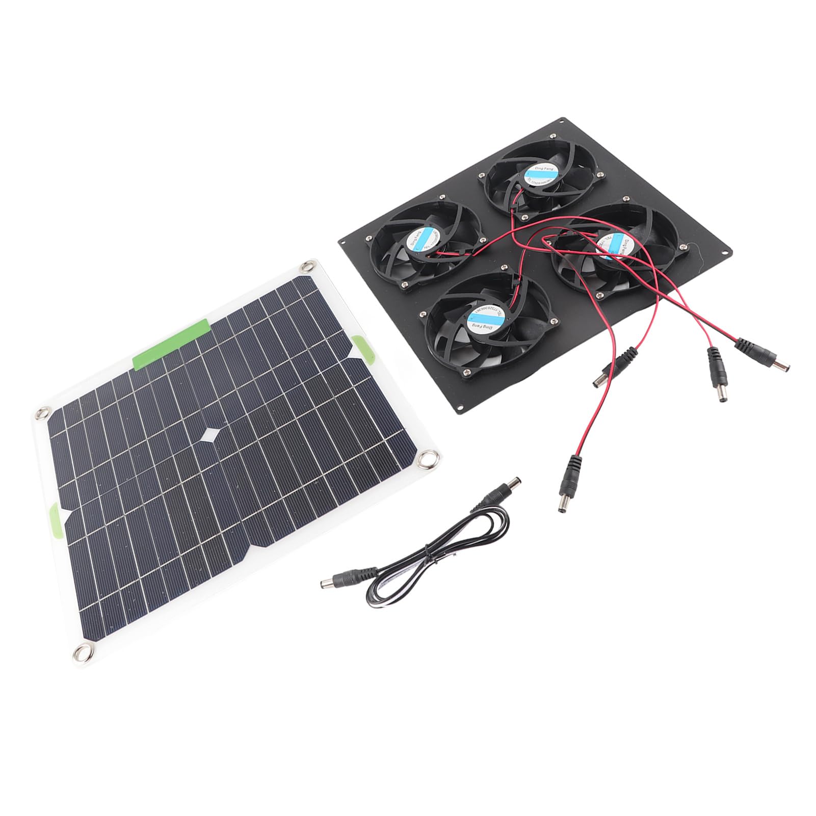 Annadue Kit de Ventilador de Panel Solar, Ventilador de Silicio