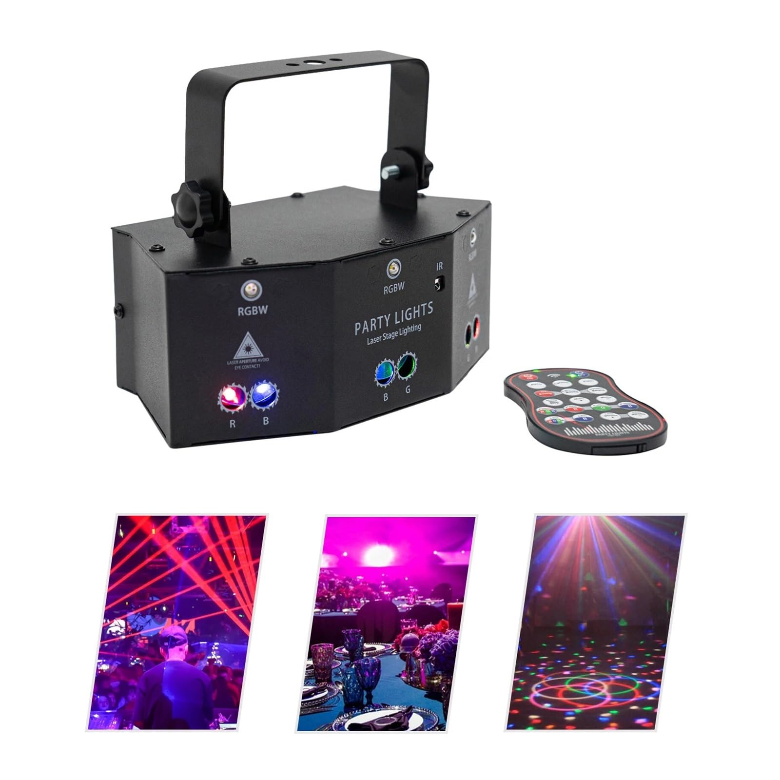 9 Eyes Strobe Lighting Modalità di controllo multiple Sensore audio integrato Illuminazione da palcoscenico per KTV DJ Bande Bar Uso esterno e interno