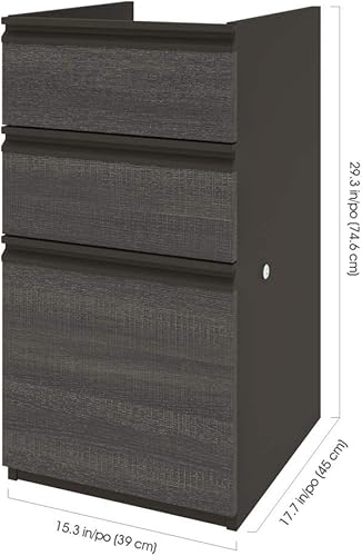 Miniatura 2 de Bestar Prestige + Pedestal complementario, 16 W, gris ladrido y pizarra