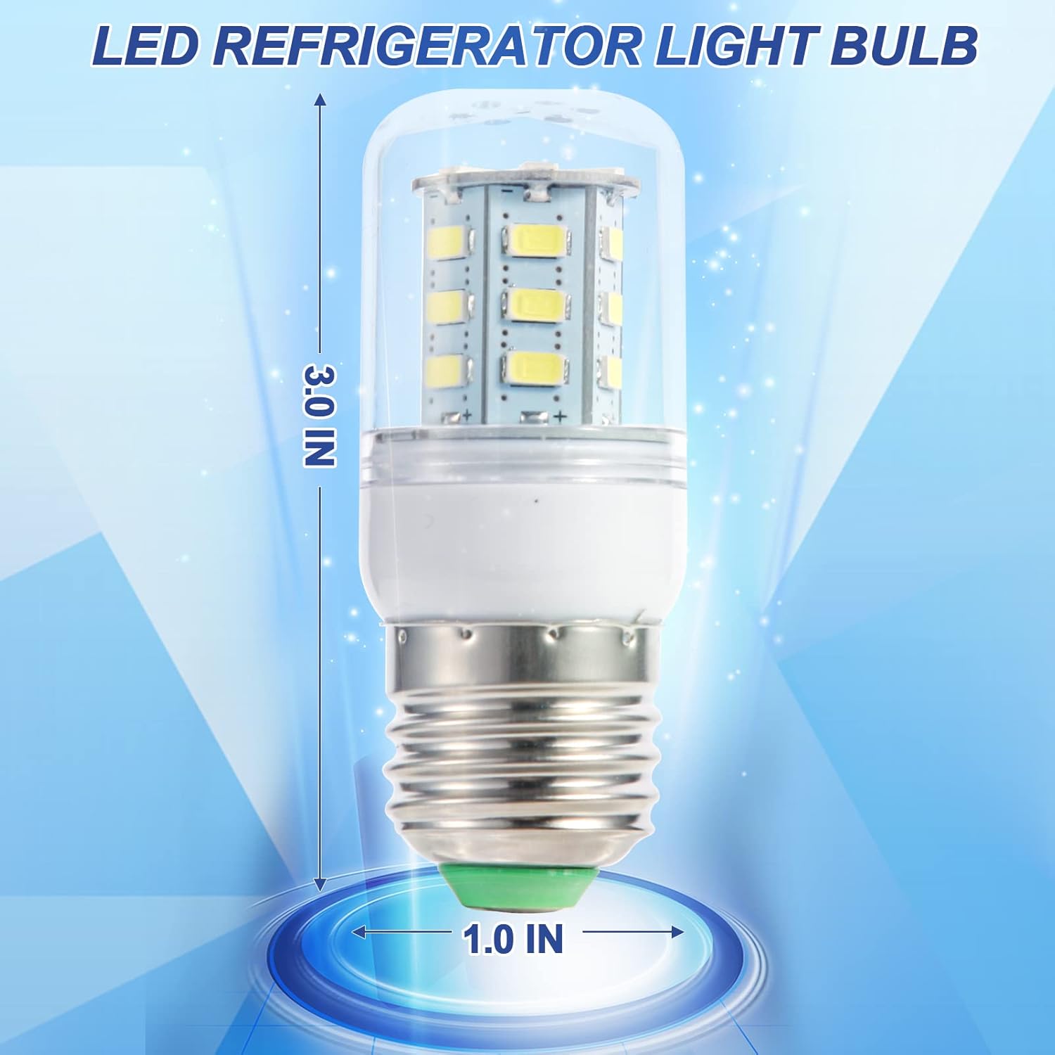 Kscjdg KEI D34l Frigidaire Refrigerator Light Bulb - for 5304511738 Light Bulb Frigidaire Refrigerator Parts PS12364857 AP6278388 -(110V-240V 3.5W) -2 Pack
