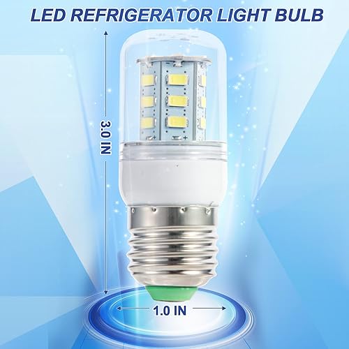 Vista 3 de Kscjdg KEI D34l Frigidaire - Bombilla para refrigerador 5304511738 Frigidaire piezas PS12364857 AP6278388 - (110V-240V 3.5W) -2