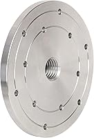 Vista 9 de Placa frontal de torno de madera de 2 pulgadas de acero, placa frontal de portabrocas de máquina de carpintería de husillo de 1 pulgada x 8 TPI