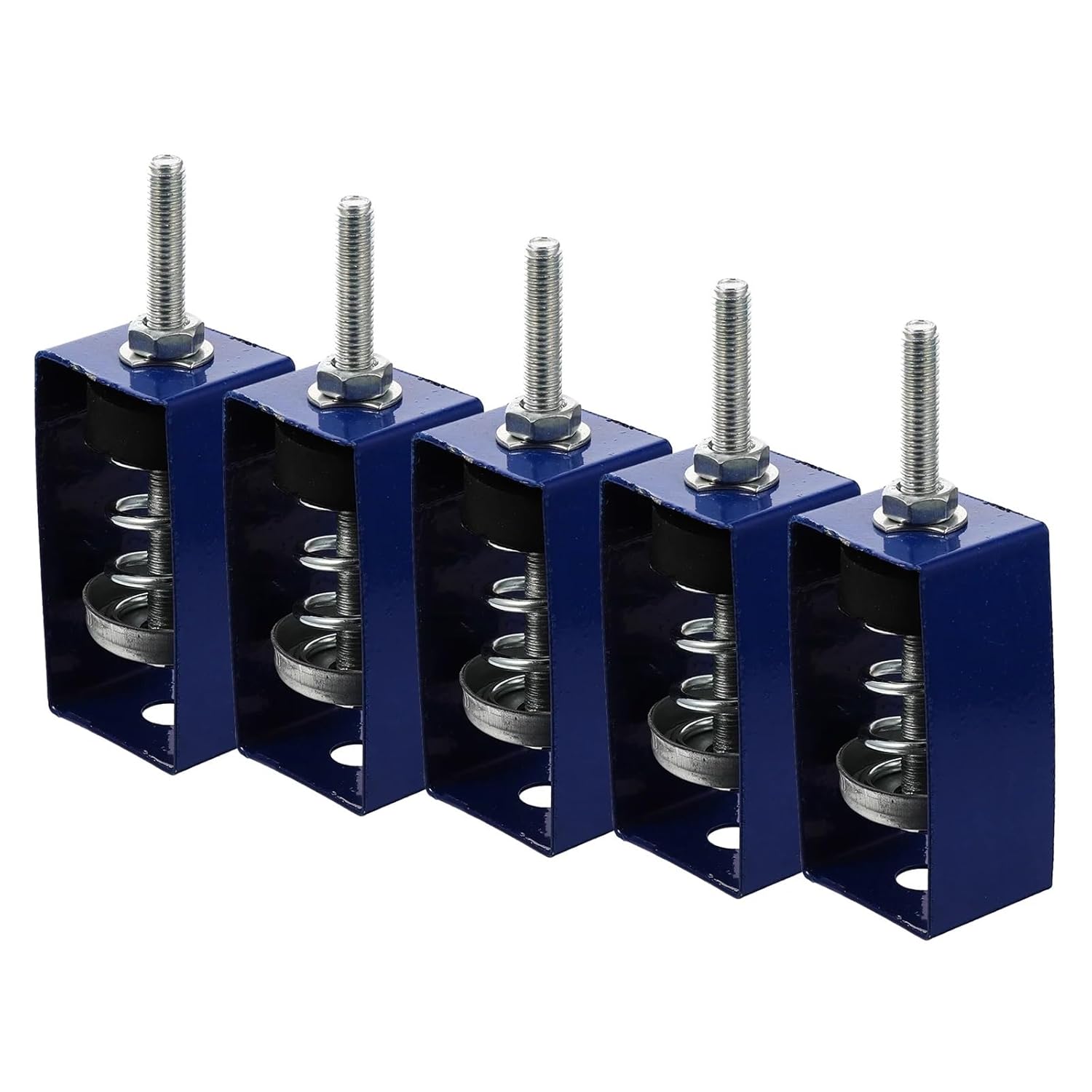 Mechanical Vibration Damping Mounts 4 Pcs Spring Shock Absorber Elastic Hanger Isolator Damping for Office Galvanized Steel Mounting Frame Pre Drilled M8 Holes for Engines Pumps Generators