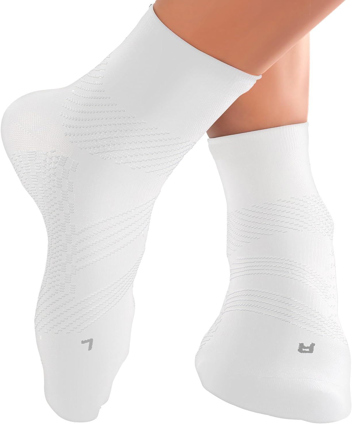 Plantar Fasciitis Socks - Ankle Compression Socks for Women & Men. Achilles Tendonitis Brace & Foot Arch Support