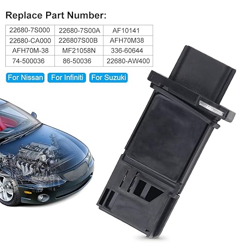 Miniatura 3 de JDMON Compatible con sensor de flujo de aire masivo MAF Nissan Infiniti Altima Frontie G37 G35, Xterra 05-15 Sentra 07-13 3.7L 2009-2015 Rogue 2.5L