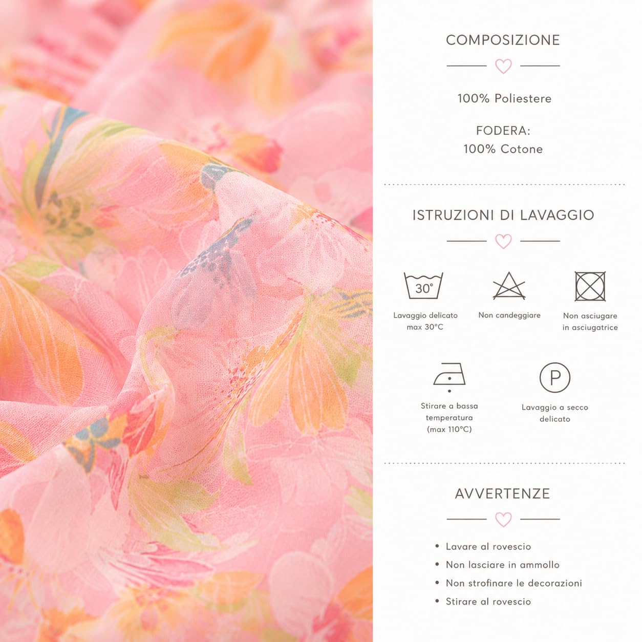 Vestido de verano para niña – Vestido floral de gasa con lazo, mangas volantes, elegante y ligero – Ideal para ceremonias, cumpleaños y ocasiones especiales, 1984