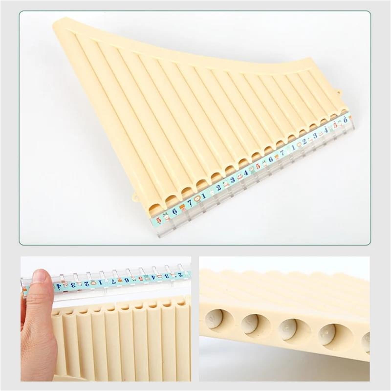 Flauto Di Pan Professionale Flauto Di Pan A 18 Tubi Strumento A Fiato Per Flauto Di Pan Chiave C Per Principianti Con Borsa Per Il Trasporto(Black)