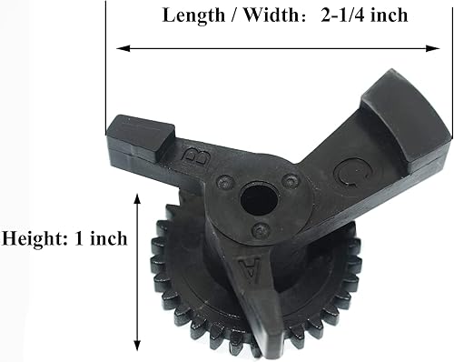Miniatura 2 de Paquete de 2 cámaras GW9507 de repuesto para limpiador de piscinas enterradas GW9500, color negro