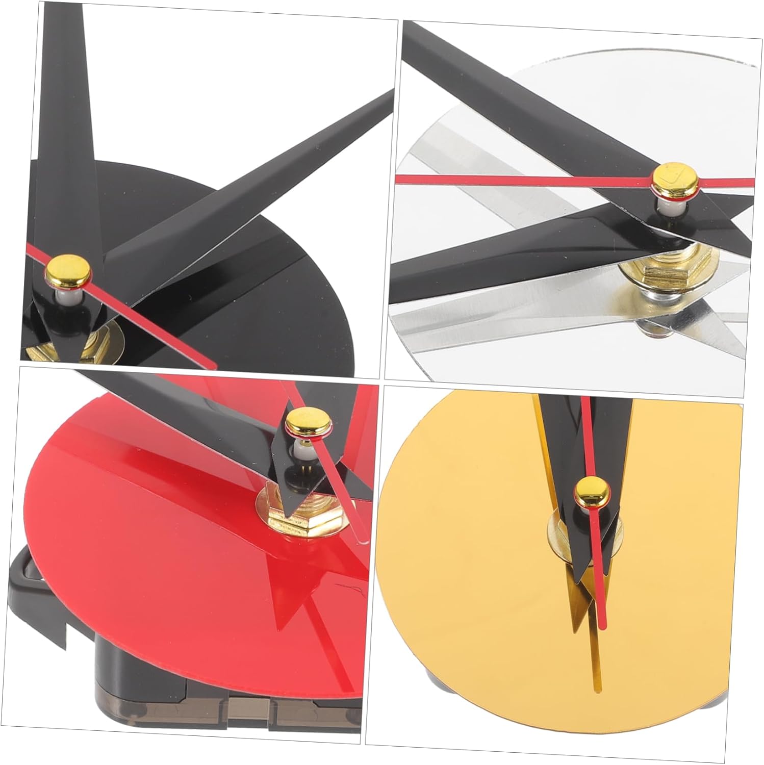 HOMSFOU 20sets Retro Clock Parts Replacement Clock Movement Kit DIY Mechanism Hands