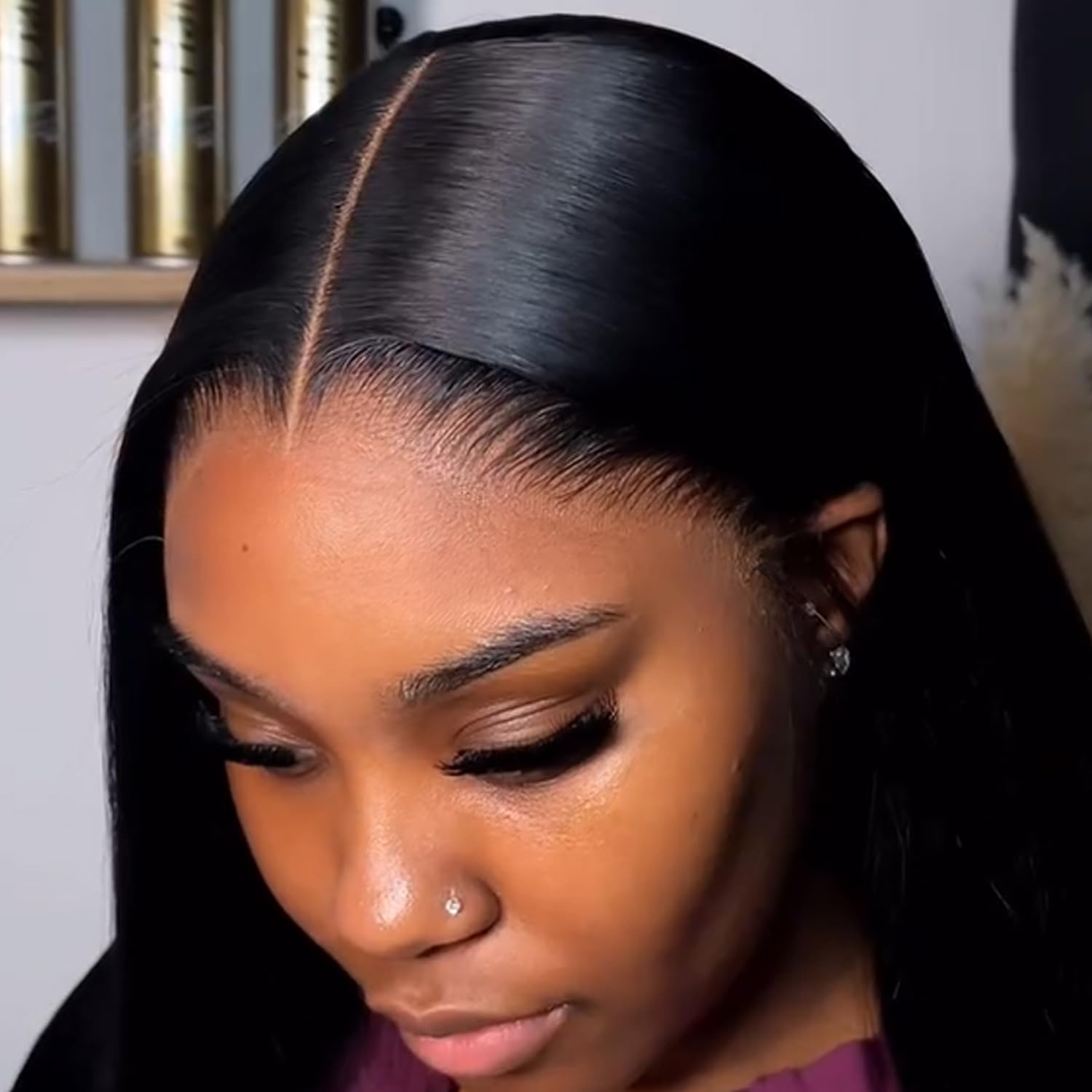 40 inch Wig Human Hair 13x6 Full HD Lace Front Wigs Human Hair Real Skinlike HD Lace Wig Pre Plucked 0.10mm Ultra-thin Lace Vivid Clean Hairline