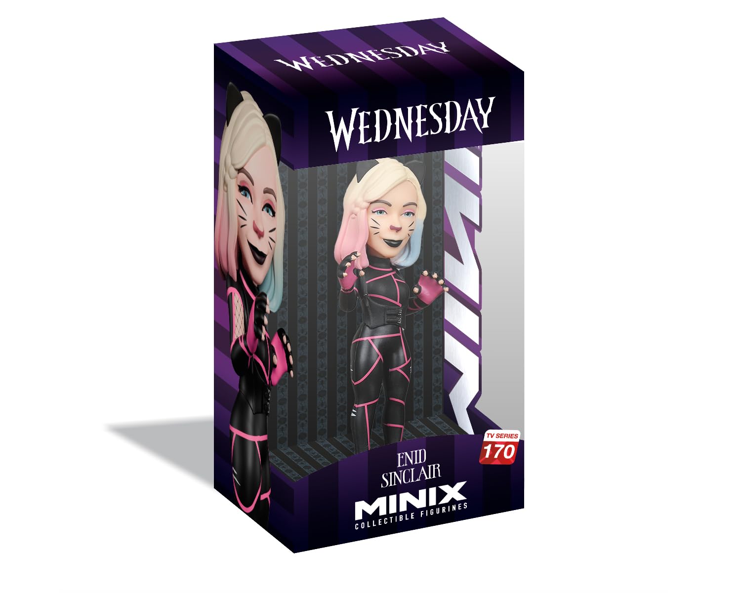 MINIX - TV Series #170 - Wednesday - Enid en Chat - Collectible Figure 12 cm