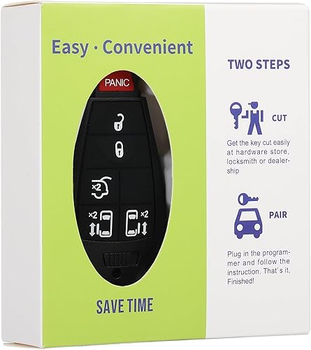 Vista 9 de SCITOO Llave remota con programador OBD herramienta de emparejamiento DIY para 2006-2017 para Chrysler para Dodge Grand Caravan para Volkswagen