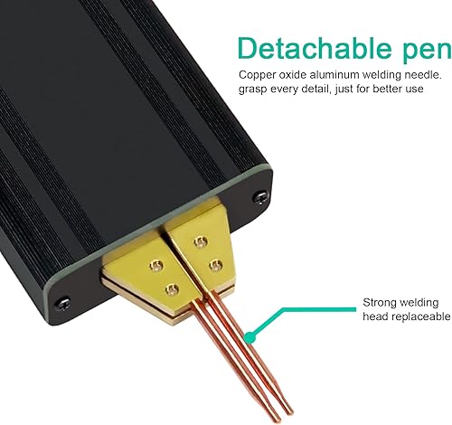 Miniatura 5 de Soldador por puntos, máquina portátil recargable de mano para batería 18650, soldadura por puntos DIY con 80 engranajes ajustables