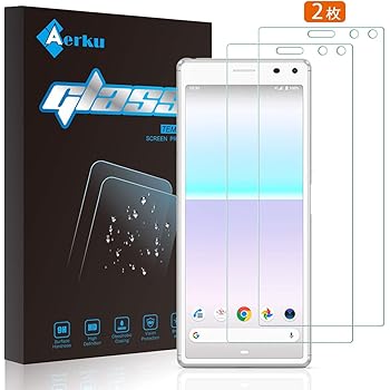 【2枚セット】Sony Xperia 8 フィルム Aerku au Xperia 8 SOV42 ガラスフィルム 強化ガラス液晶保護フィルム 日本旭硝子製 9H硬度 高透過率 防爆裂 気泡防止 ラウンドエッジ加工 Sony Xperia 8 対応 クリア