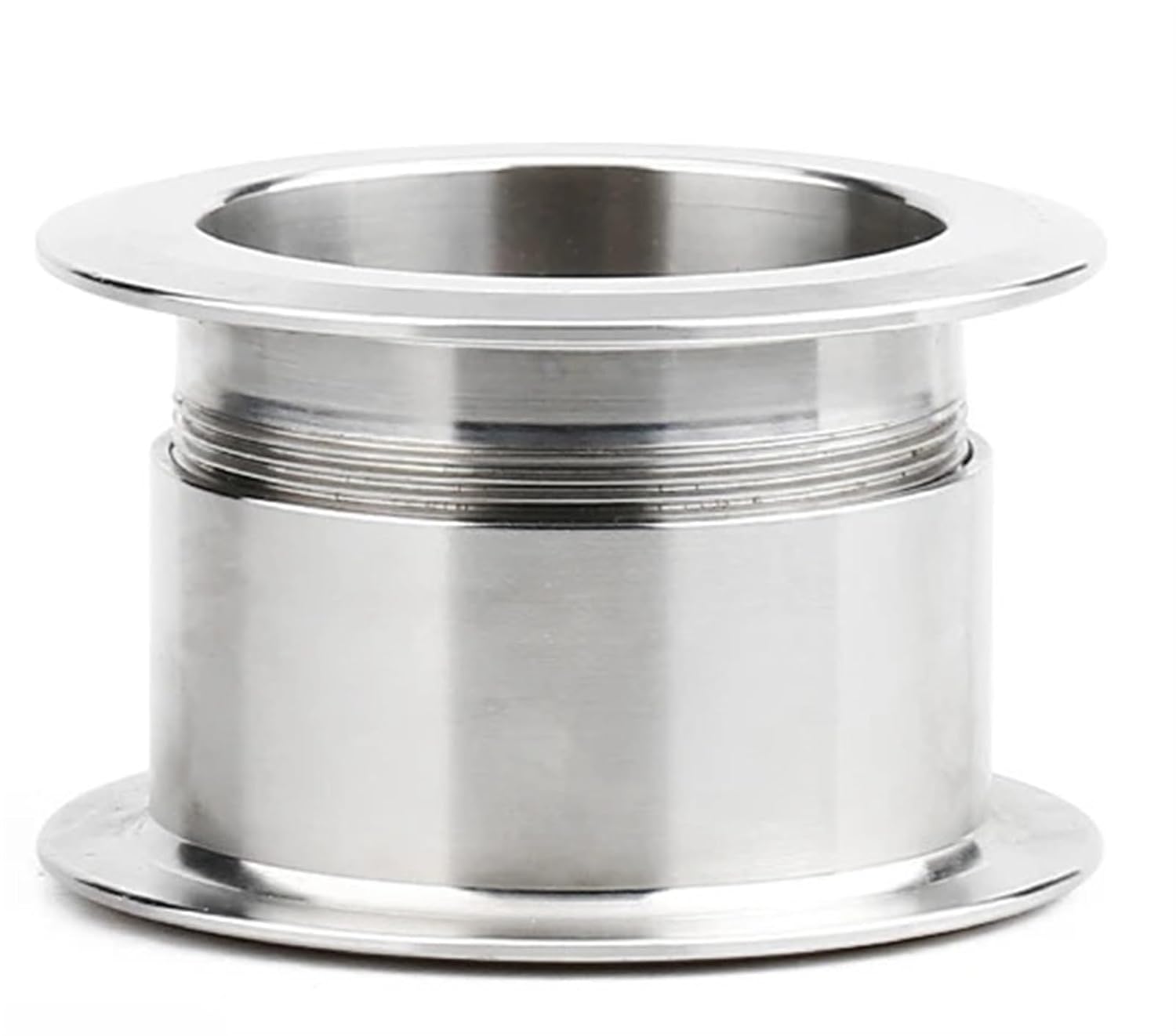 Fit 12.7-159mm Pipe Bulkhead Wall Sleeve for Choose 304 Stainless Steel Double Clip Decorative Ring Through Shed Plate Homebrew(45)