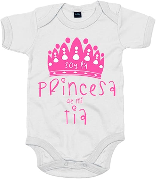 Body Bebé Personalizado 'Mi Tía' - Regalo Original Y Suave 100% Algodón Rosa