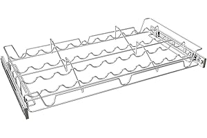 Rev-A-Shelf Sidelines 24 Inch Chrome Wire Pullout Sliding Organizer Rack
