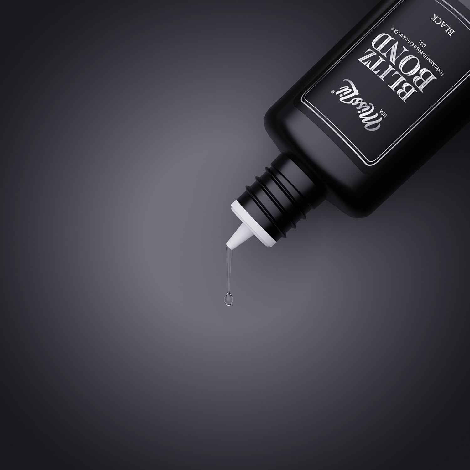 Eyelash Extension Glue - Miss Lil USA, Extra Strong Professional Lash Extension Glue (5ml), 0.5 Sec Drying Time, 8-9 Weeks/Max Bonding Power, Latex Free Lash Adhesive, Professional Use Only (Clear)