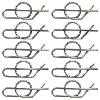 Replacement M154221 Spring Locking Cotter Pin D100 G110 L100 LA100 X100 X350 Z665 Compatible with John Deere10 Pack