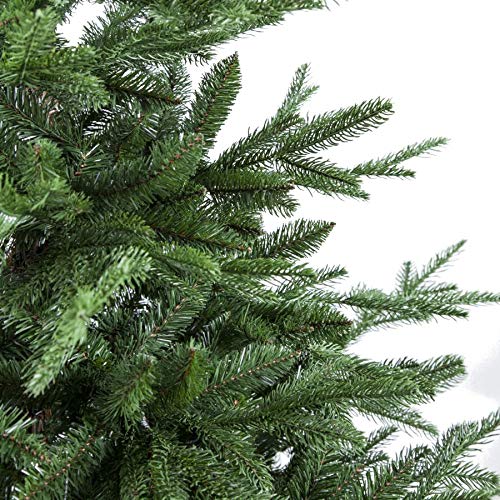 Albero Di Natale Artificiale Vacchetti Giuseppe Monte Prado 150 Cm | Verde Con 320 Rami A Ombrello, Base In Metallo - 2